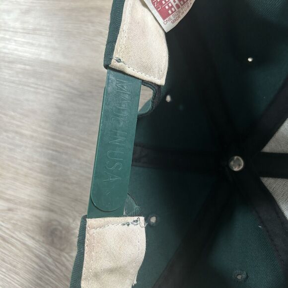 Vintage Wright State Raiders Hat Snapback College Green Wool Cap Made in USA - Picture 5 of 9